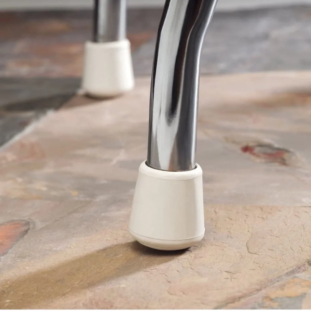 4 Pack White Rubber Furniture Leg Tips